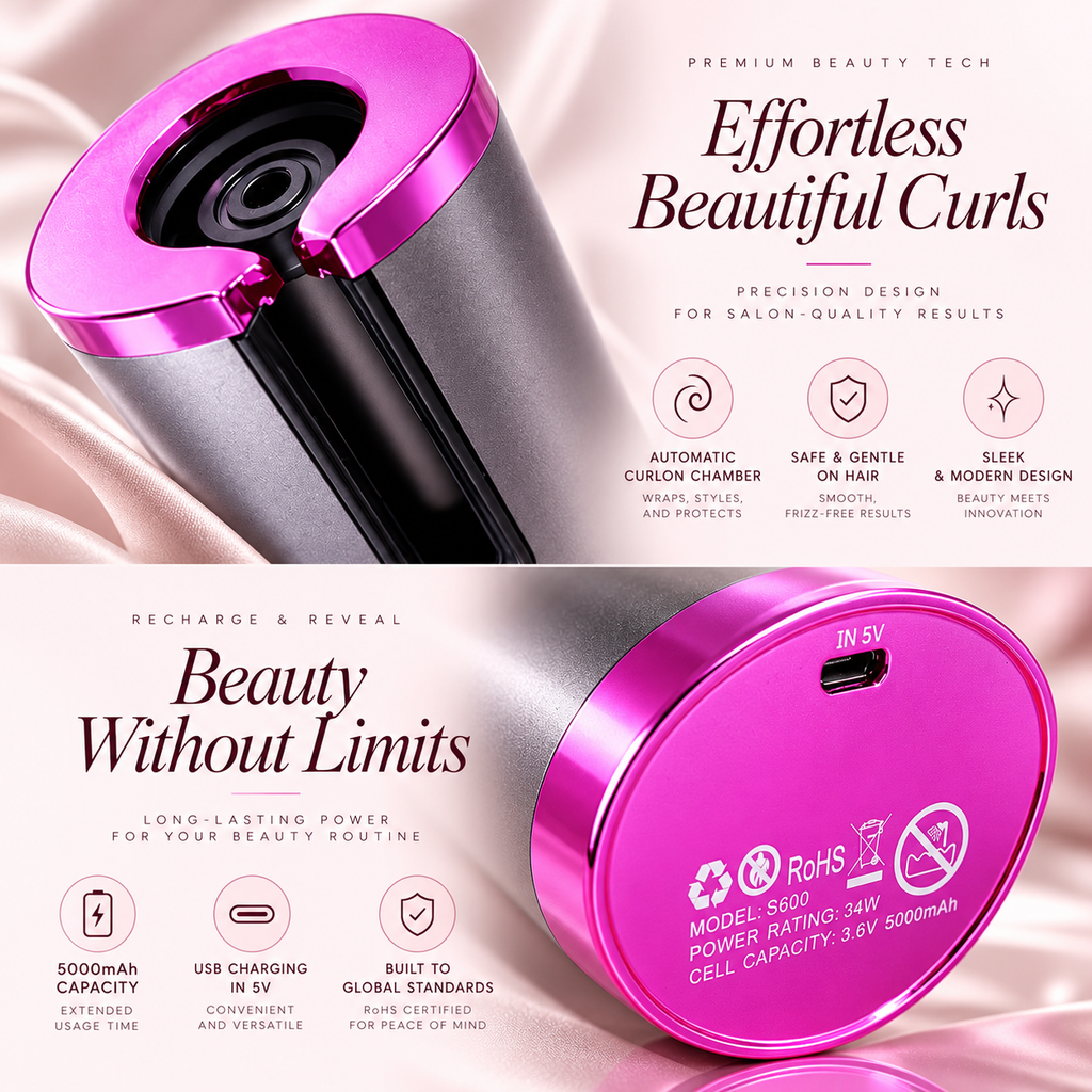 Black | Automatic Hair Curler